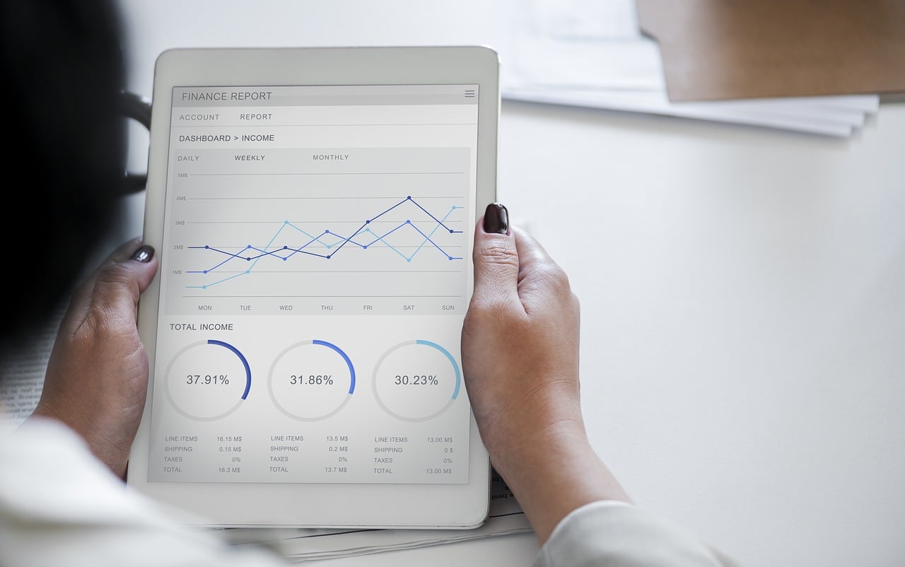 statistiques et graphiques tablette