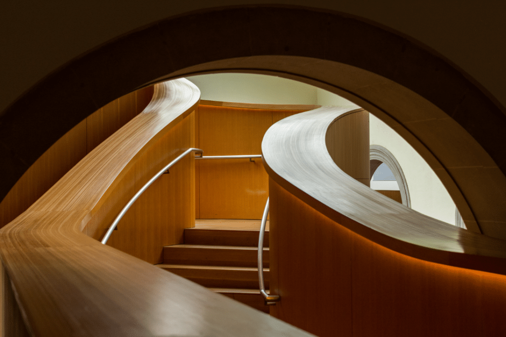 Escalier d'intérieur en bois design et contemporain