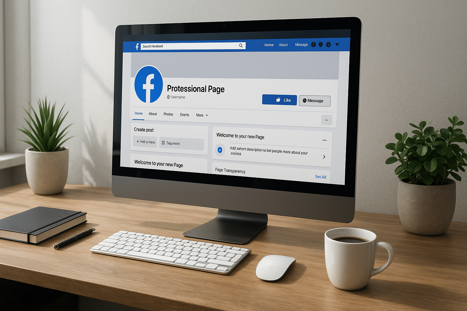 créer une page facebook pro